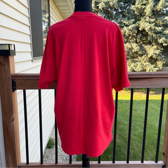 Vintage Mickey Mouse Shirt Adult Extra Large XL Red Disney 90s Cartoon Actor Tee - Picture 9 of 16